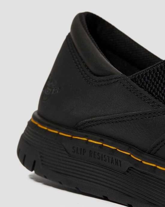 Zapatos Negros Dr. Martens Brockley Slip Resistant Mujer Negros MX-14982
